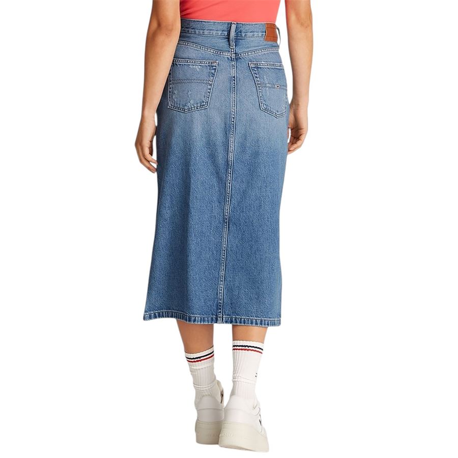 Claire Midi Skirt gonna lunga in jeans da donna Tommy Jeans | DW0DW212921AB